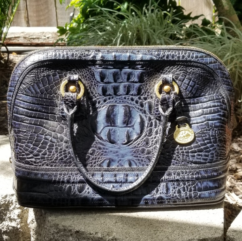 Brahmin navy satchel